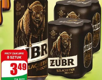 Piwo Żubr Szlachetny Mocny