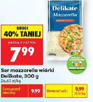 Ser mozzarella wiórki Delikate