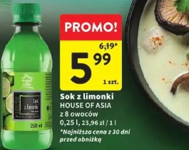 Sok z limonki House of Asia