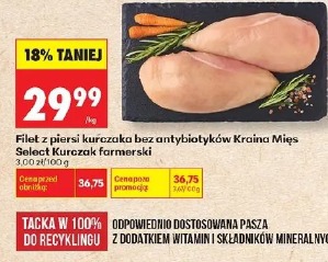Filet z piersi kurczaka bez antybiotyków Kraina Mięs Select Kurczak farmerski