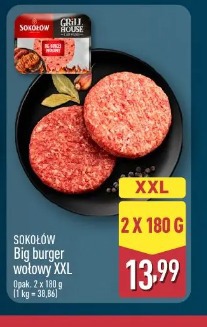 Sokołów Big burger wołowy XXL