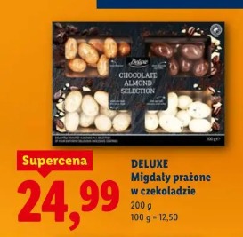 Deluxe Migdały prażone w czekoladzie