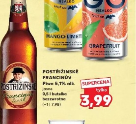 Postřižinské Francinův piwo 5,1% alk. jasne
