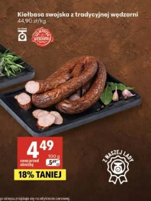 Kiełbasa swojska z tradycyjnej wędzarni