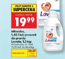 Mleczko, 1,45 l lub proszek do prania Lovela, 1,3 kg