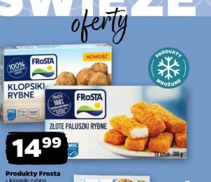 Produkty Frosta klopsiki rybne złote paluszki rybne z fileta
