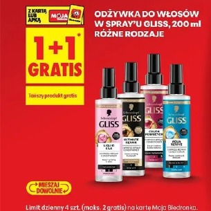 Odżywka do włosów w spray’u Gliss, 200 ml różne rodzaje
