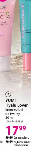 Yumi Hyalu Lover krem-sorbet do twarzy