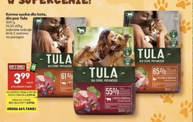 Tula Karma sucha dla kota, dla psa