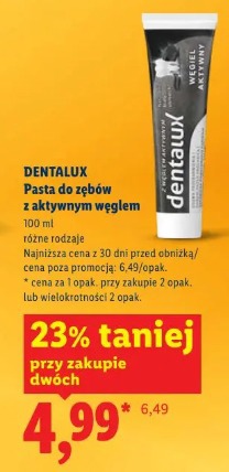 Dentalux Pasta do zębów z aktywnym węglem