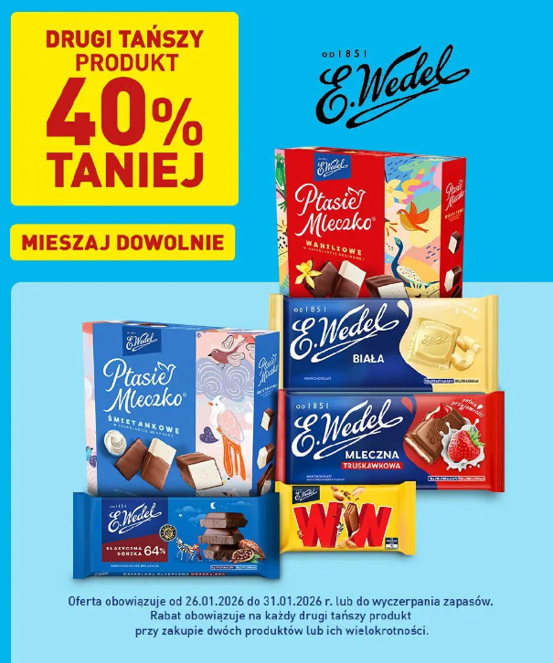 Wszystkie słodycze E.Wedel