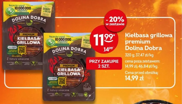 Kiełbasa grillowa premium Dolina Dobra