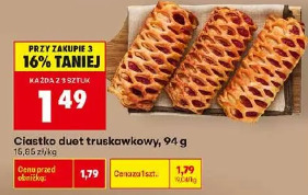 Ciastko duet truskawkowy