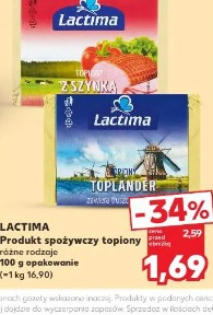 Lactima Produkt spożywczy topiony różne rodzaje