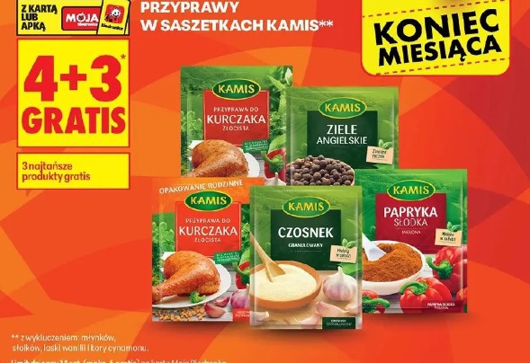 Przyprawy w saszetkach Kamis
