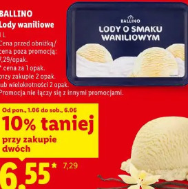 Ballino Lody waniliowe
