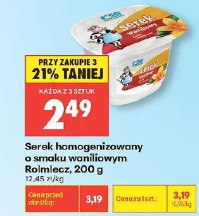 Serek homogenizowany o smaku waniliowym Rolmlecz