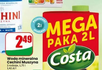 Woda mineralna Cechini Muszyna