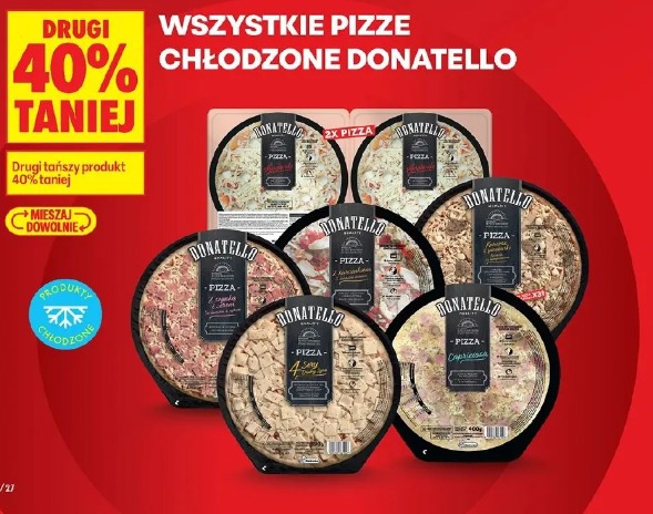 Wszystkie pizze chłodzone Donatello