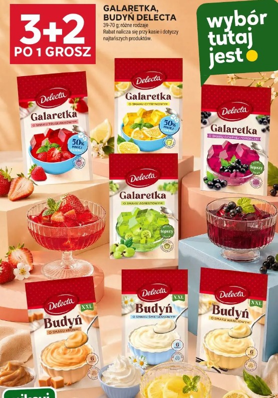 Galaretka, budyń Delecta