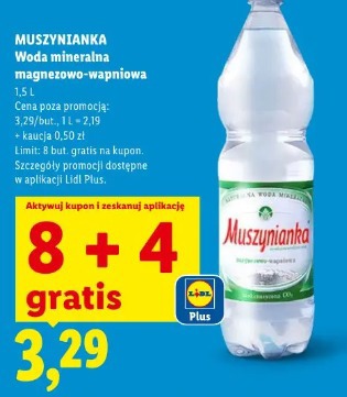 MUSZYNIANKA Woda mineralna magnezowo-wapniowa