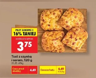 Tost z szynką i serem