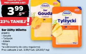 Ser żółty Miletto plastry