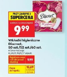 Wkładki higieniczne Discreet, 50 szt./52 szt./60 szt.