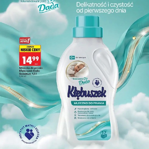 Kłębuszek mleczko do prania Dada Sensitive