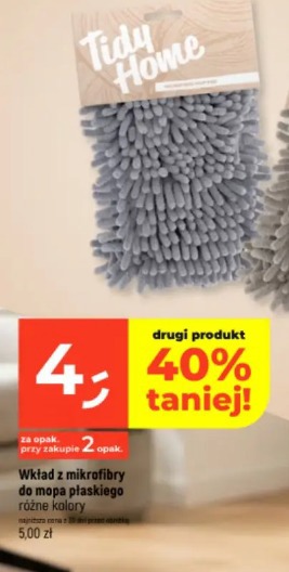 Tidy Home wkład z mikrofibry do mopa płaskiego