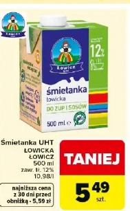 Śmietanka UHT Łowicka Łowicz