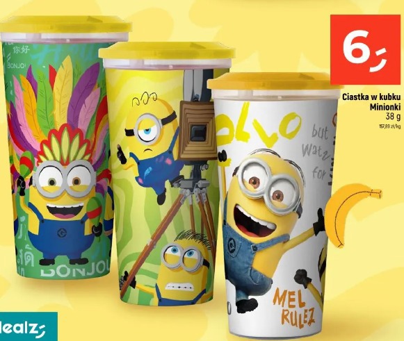 Ciastka w kubku Minionki
