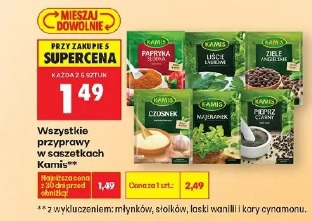 Wszystkie przyprawy w saszetkach Kamis