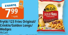 Frytki 123 Fries Original/Crinkle/Golden Longs/Wedges McCain