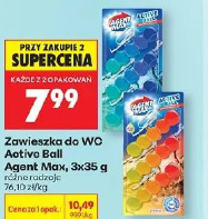 Zawieszka do WC Active Ball Agent Max, 3x35 g