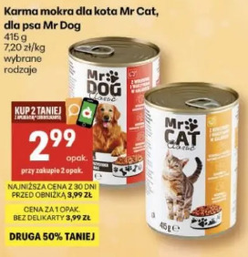 Karma mokra dla kota Mr Cat, dla psa Mr Dog