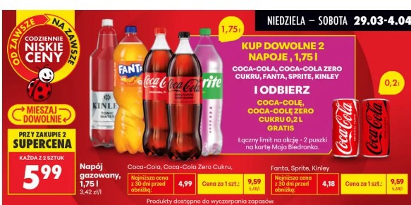 Coca-Cola napój gazowany, 1,75 l