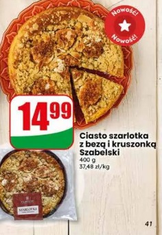 Ciasto szarlotka z bezą i kruszonką Szabelski