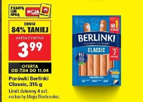 Parówki Berlinki Classic