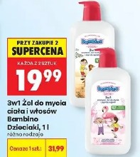 3w1 Żel do mycia ciała i włosów Bambino Dzieciaki