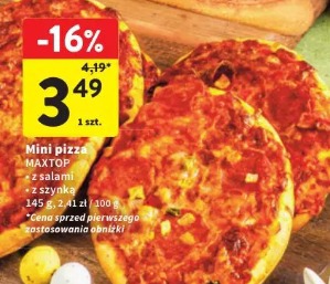 Mini pizza MAXTOP z salami z szynką