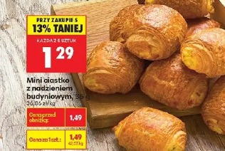 Mini ciastko z nadzieniem budyniowym