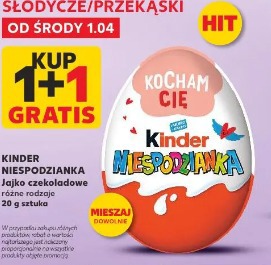Kinder Niespodzianka Jajko czekoladowe różne rodzaje