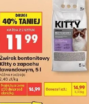 Żwirek bentonitowy Kitty o zapachu lawendowym
