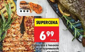 Dzwonko z łososia w przyprawach na grilla