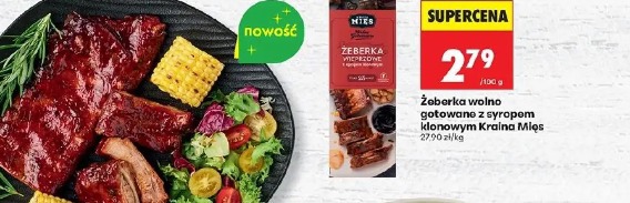 Żeberka wolno gotowane z syropem klonowym Kraina Mięs