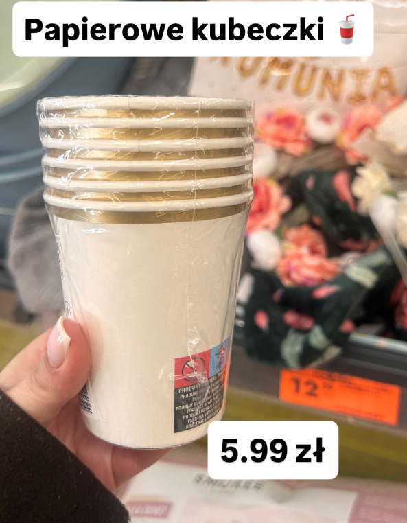 Papierowe kubeczki