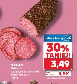 Gzella Salami z papryką lub w ziołach prowansalskich