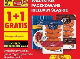 Wszystkie paczkowane kiełbasy śląskie