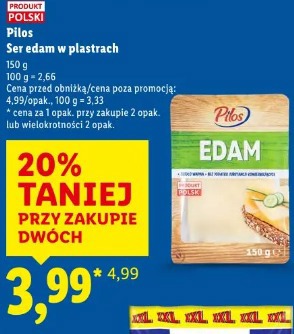 Pilos Ser edam w plastrach